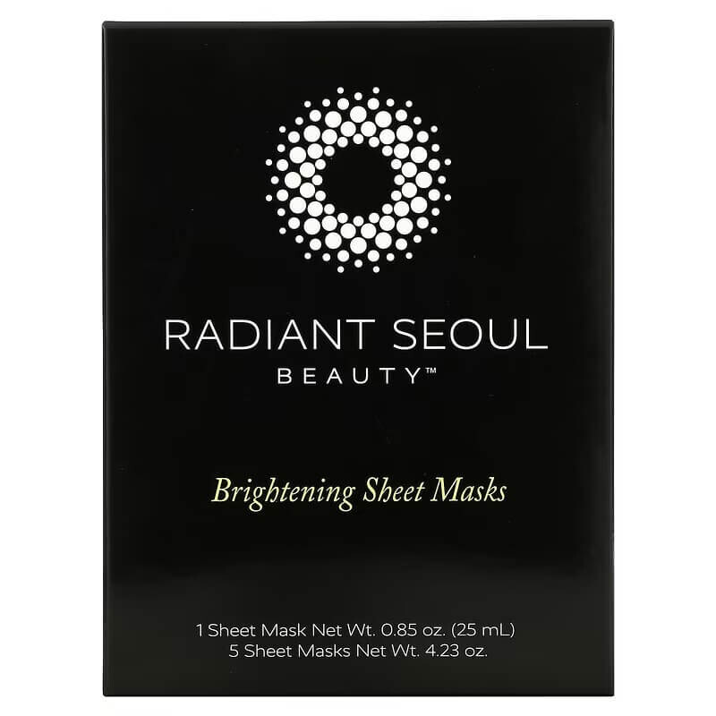 

Осветляющая тканевая маска для лица Radiant Seoul, 5 шт