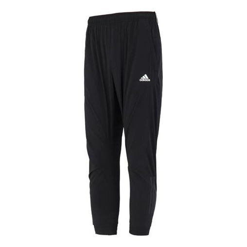 

Спортивные штаны Adidas Sl Sj Tc Pt Casual Bundle Feet Solid Color Logo Sports Autumn Black, Черный