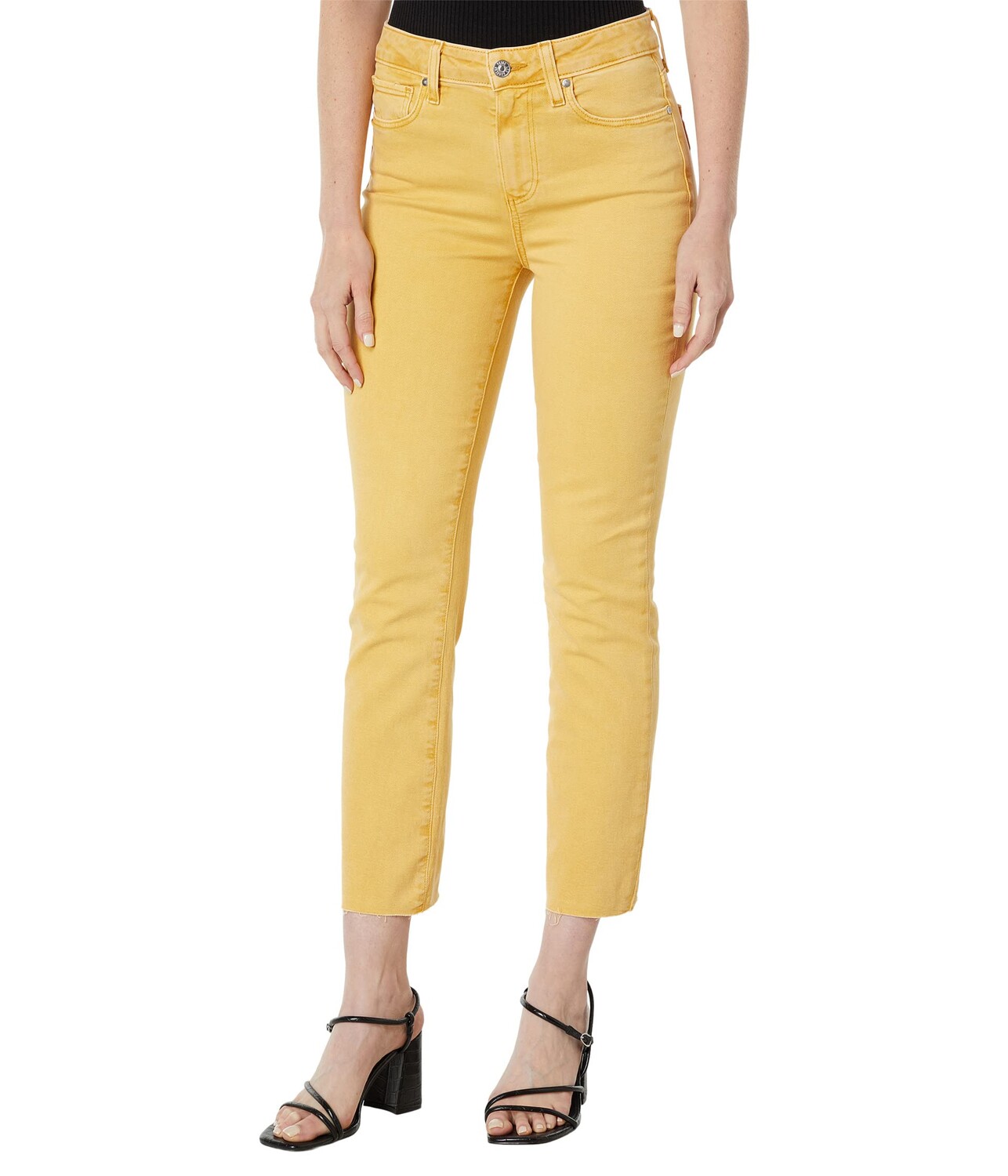 

Джинсы Paige, Cindy Crop Raw Hem in Vintage Sunshine Yellow