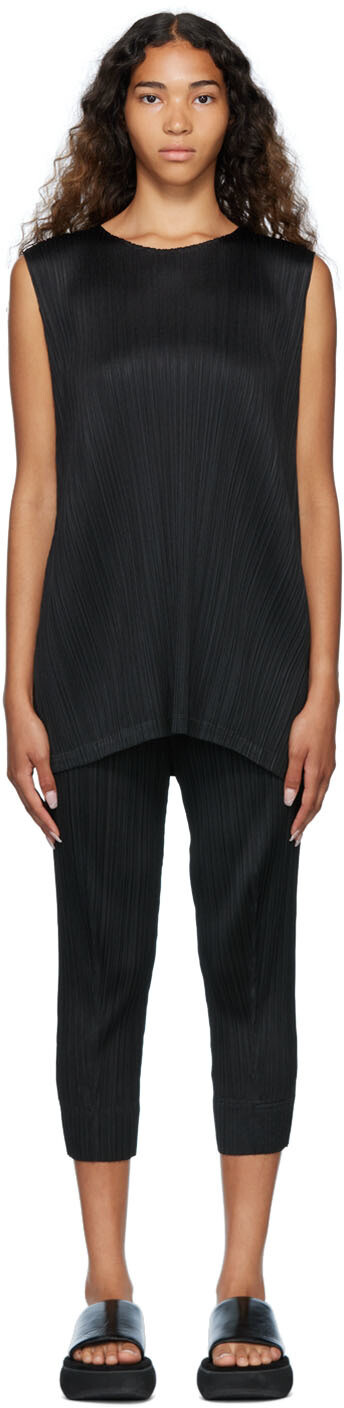 

Черное мини-платье Monthly Colours July Pleats Please Issey Miyake