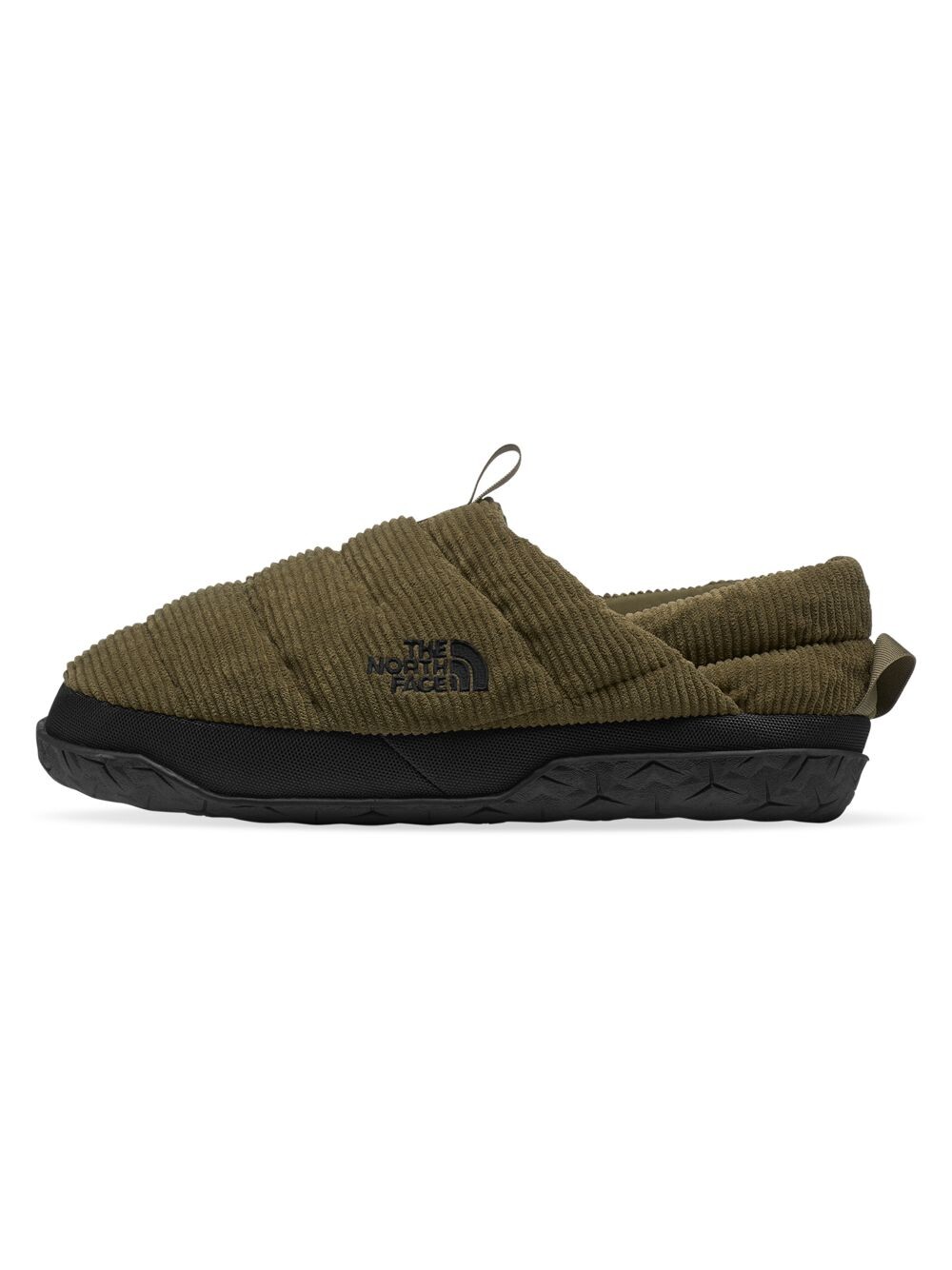 

Вельветовые мюли Nuptse The North Face, оливковый