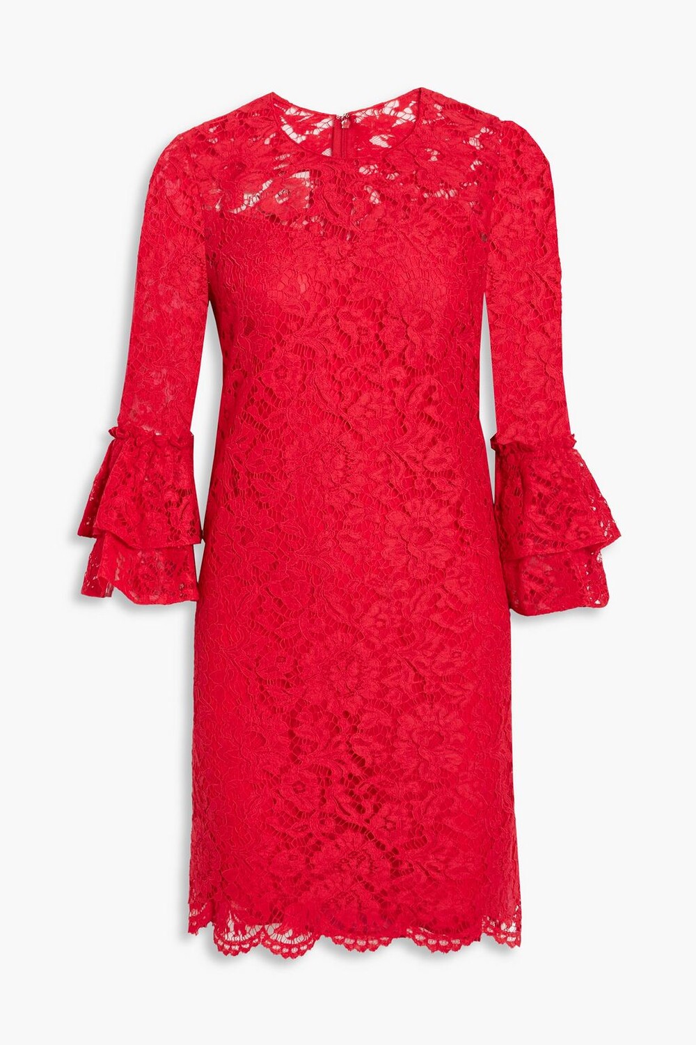 

Платье мини из кружева со шнуровкой VALENTINO GARAVANI, красный