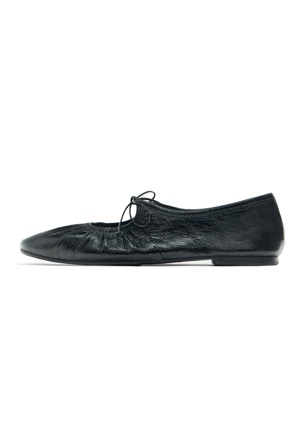 

Балетки TIED FLATS Massimo Dutti, черный