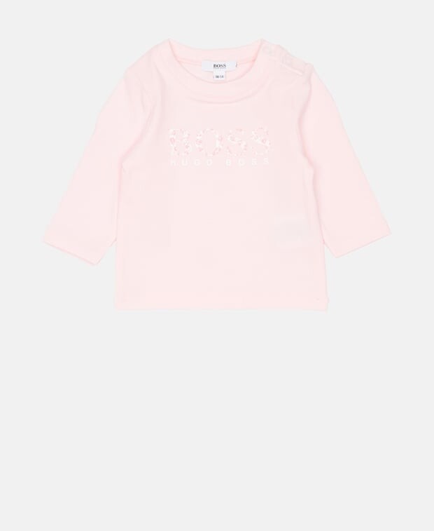 

Топ с длинными рукавами Boss Kidswear, роза