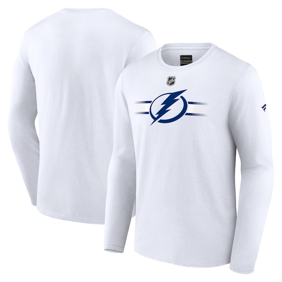 

Футболка с длинным рукавом Fanatics Branded Tampa Bay Lightning, белый