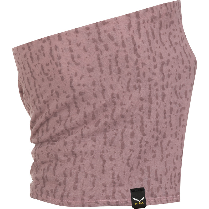 Шарф-труба из чистого альпийского мериноса Salewa, розовый подарочный набор чая согревающий малый шарф