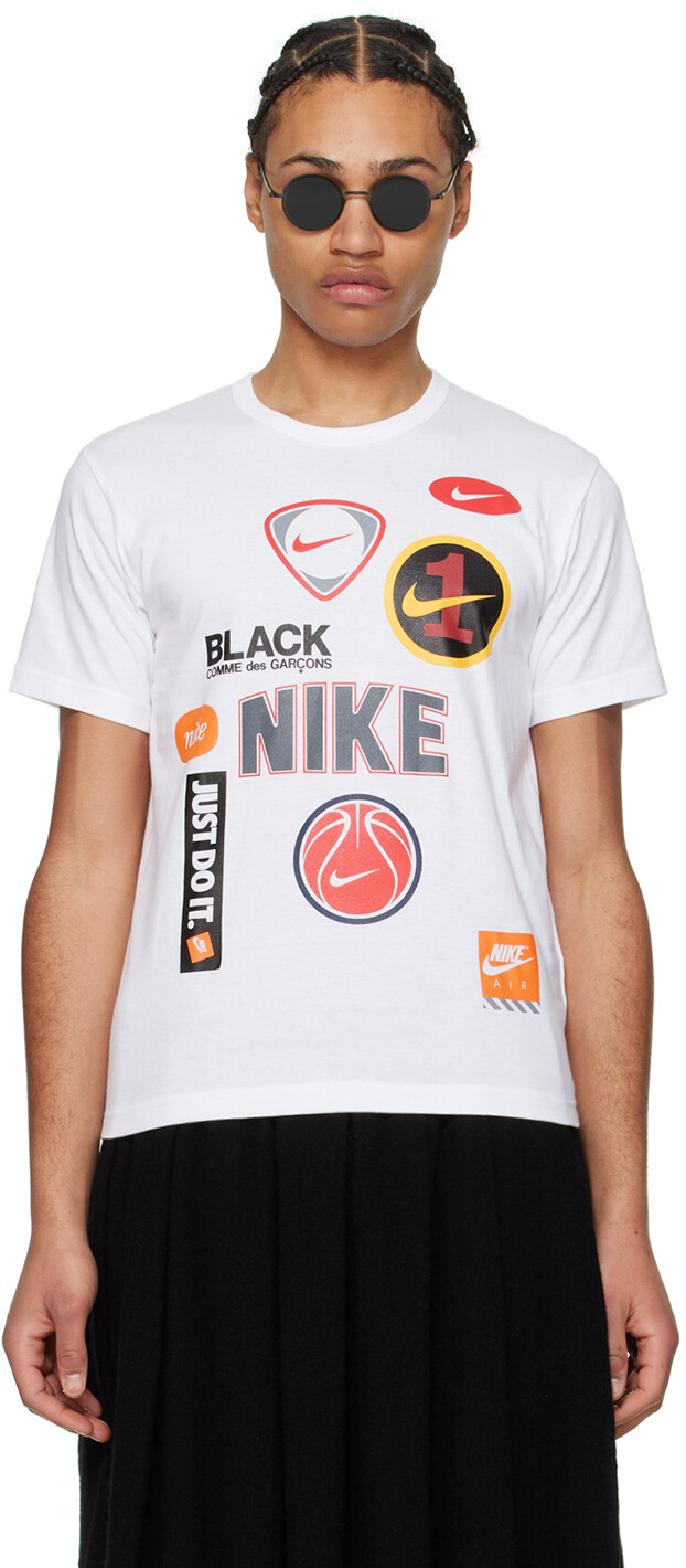 

Белая футболка Nike Edition Comme Des Garcons