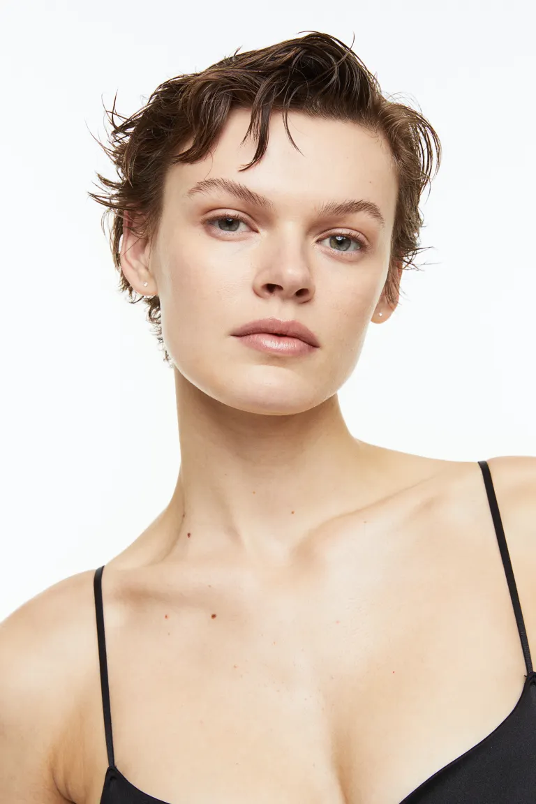 

Платье-комбинезон без подкладки со вставками H&M, черный