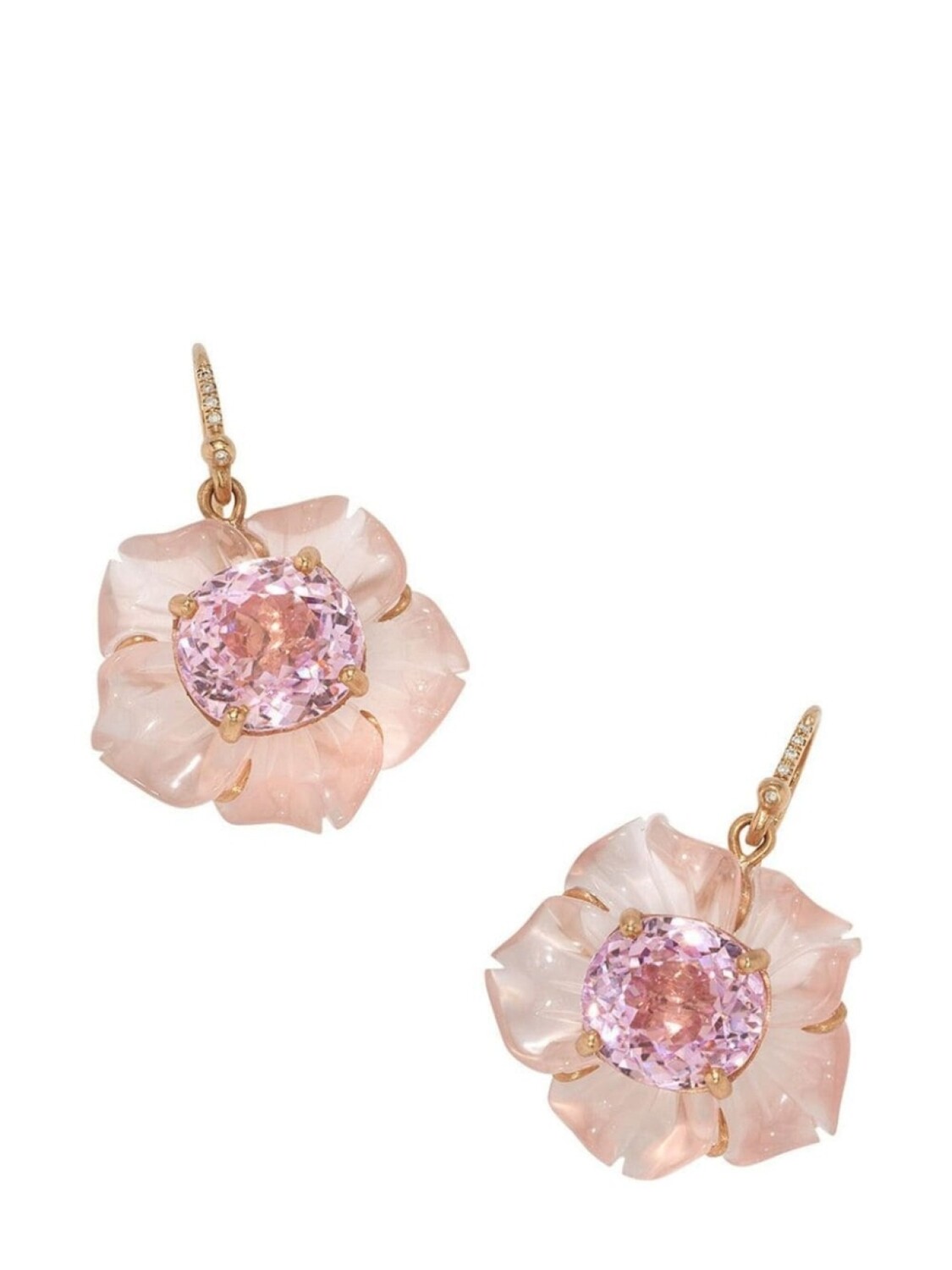 

Серьги Tropical Flower из розового золота Irene Neuwirth, розовый