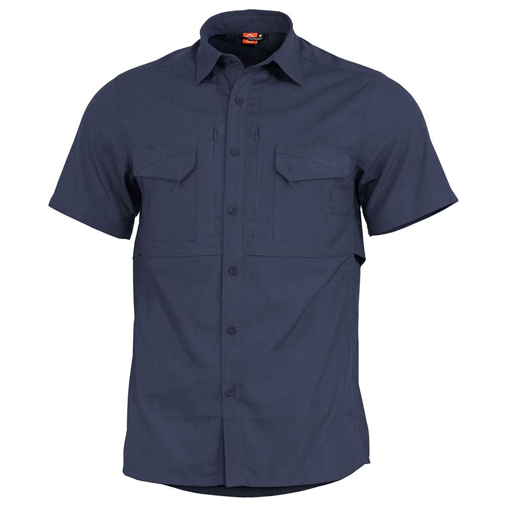 Рубашка с коротким рукавом Pentagon Plato S, синий рубашка colin s с коротким рукавом 44 размер