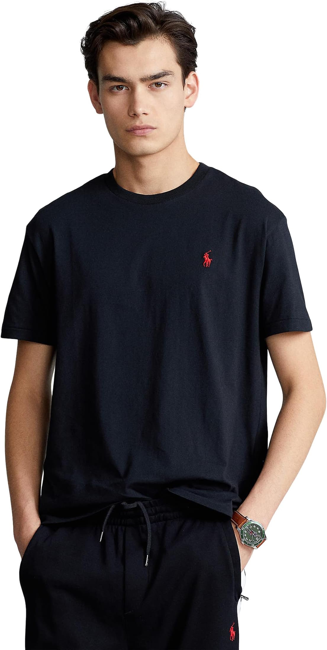 Классическая футболка с круглым вырезом Polo Ralph Lauren, цвет RL Black клавиатура lime k 0494 rl black usb
