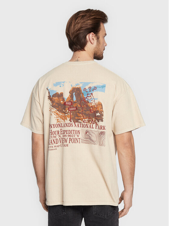 

Футболка свободного кроя Bdg Urban Outfitters, бежевый