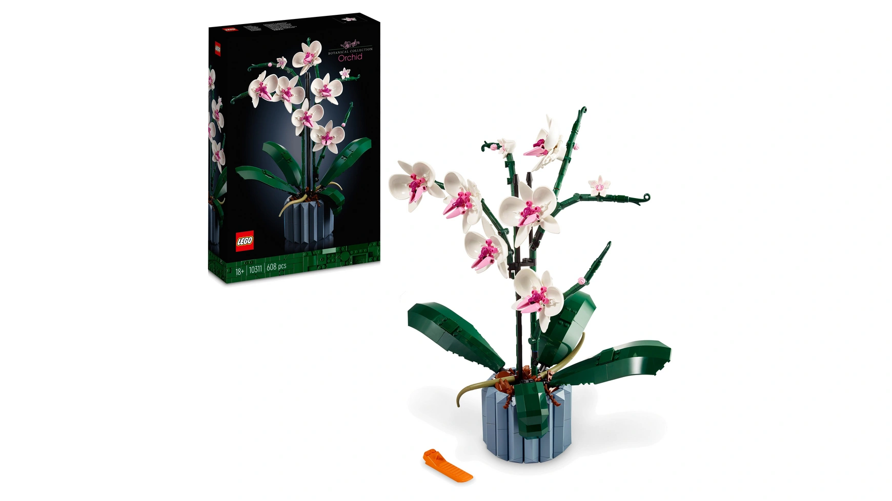 Lego Icons Набор для взрослых Орхидея и искусственные растения