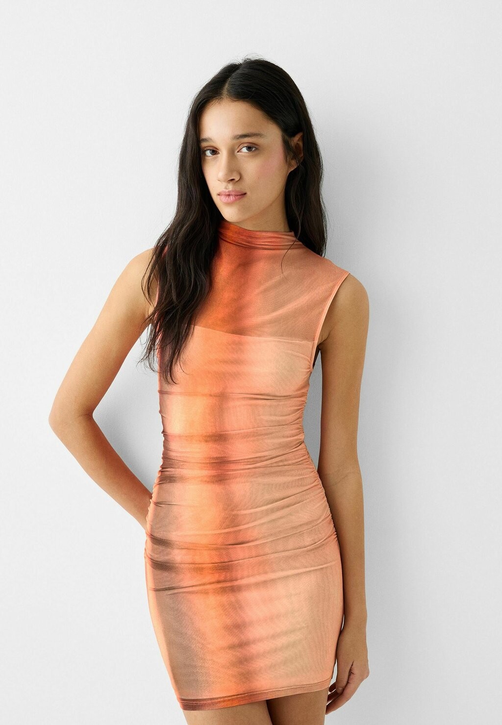 

Платье-футляр SLEEVELESS Bershka, цвет orange