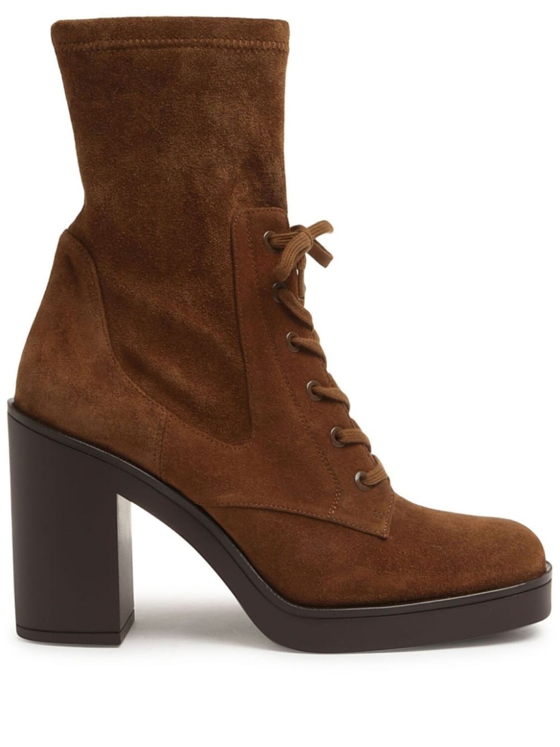 

Замшевые сапоги Stuart Weitzman 80 мм, коричневый