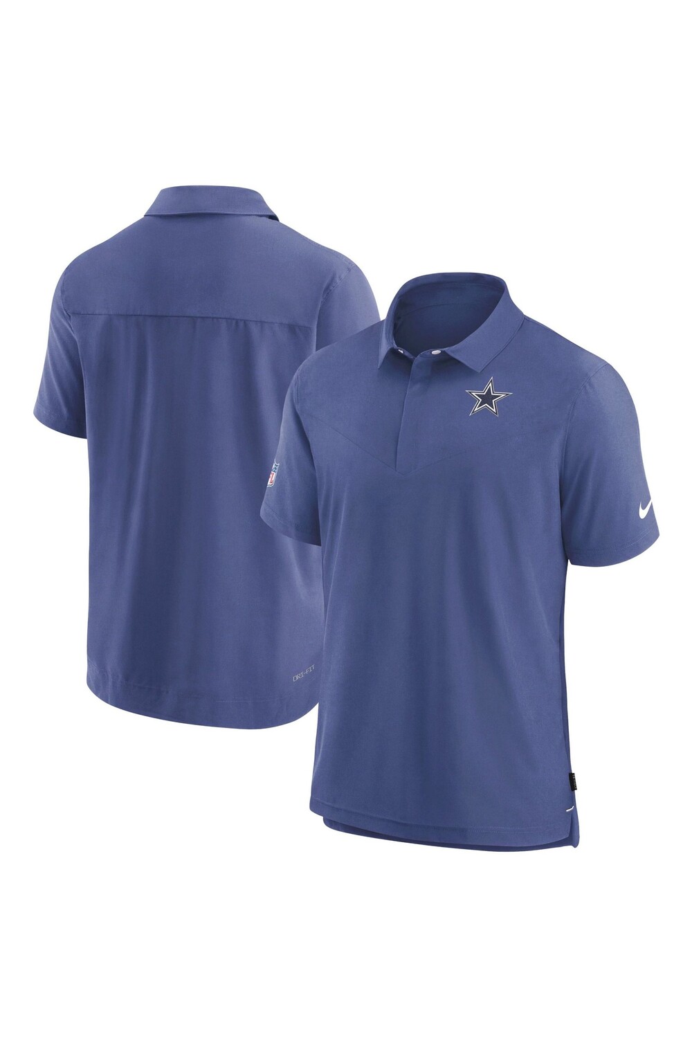 

Рубашка-поло с короткими рукавами Fanatics Dallas Cowboys Dri-FIT Coach Nike Nike, синий