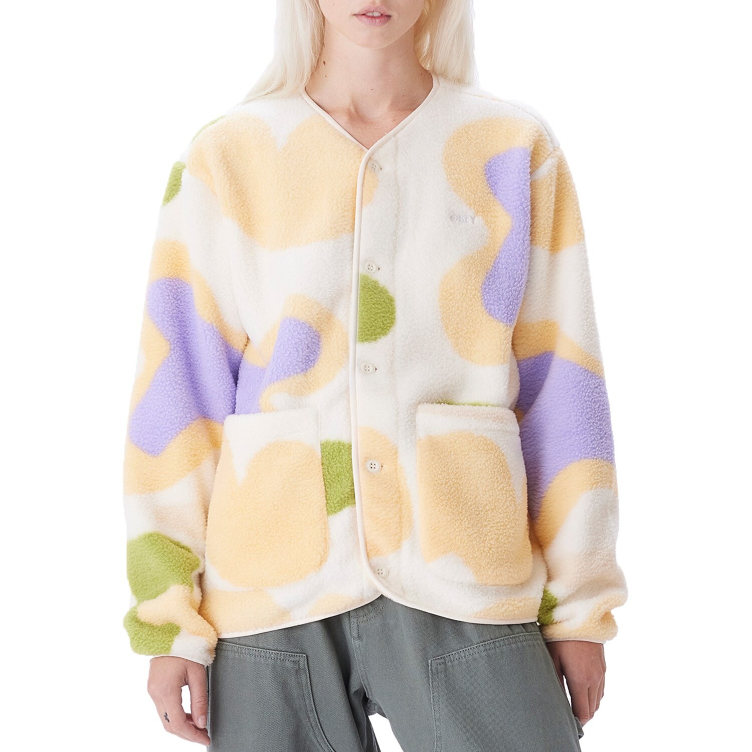 

Куртка Obey Clothing Willie Liner, цвет Unbleached Multi
