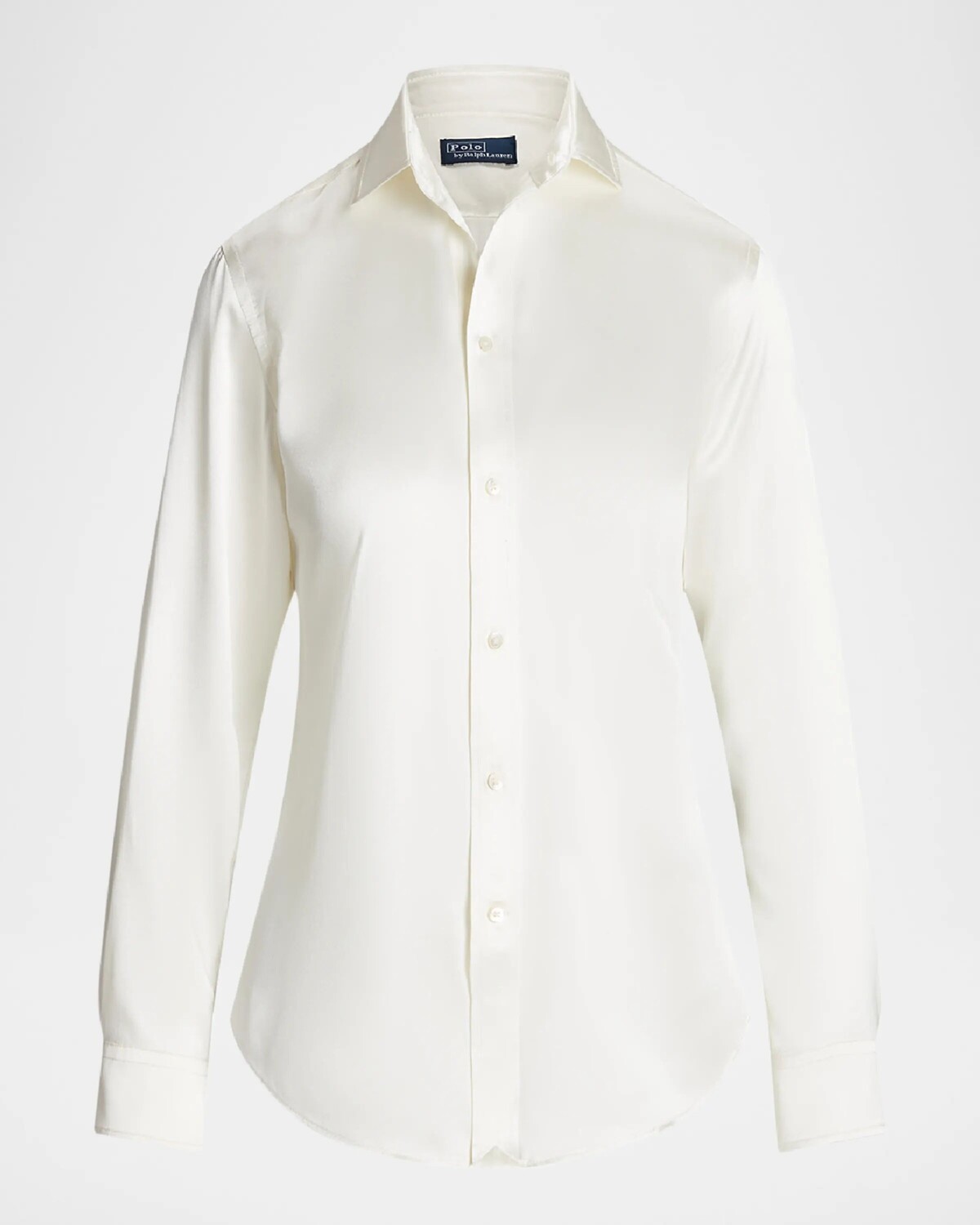 

Шелковая рубашка классического кроя Polo Ralph Lauren, цвет Trophy Cream