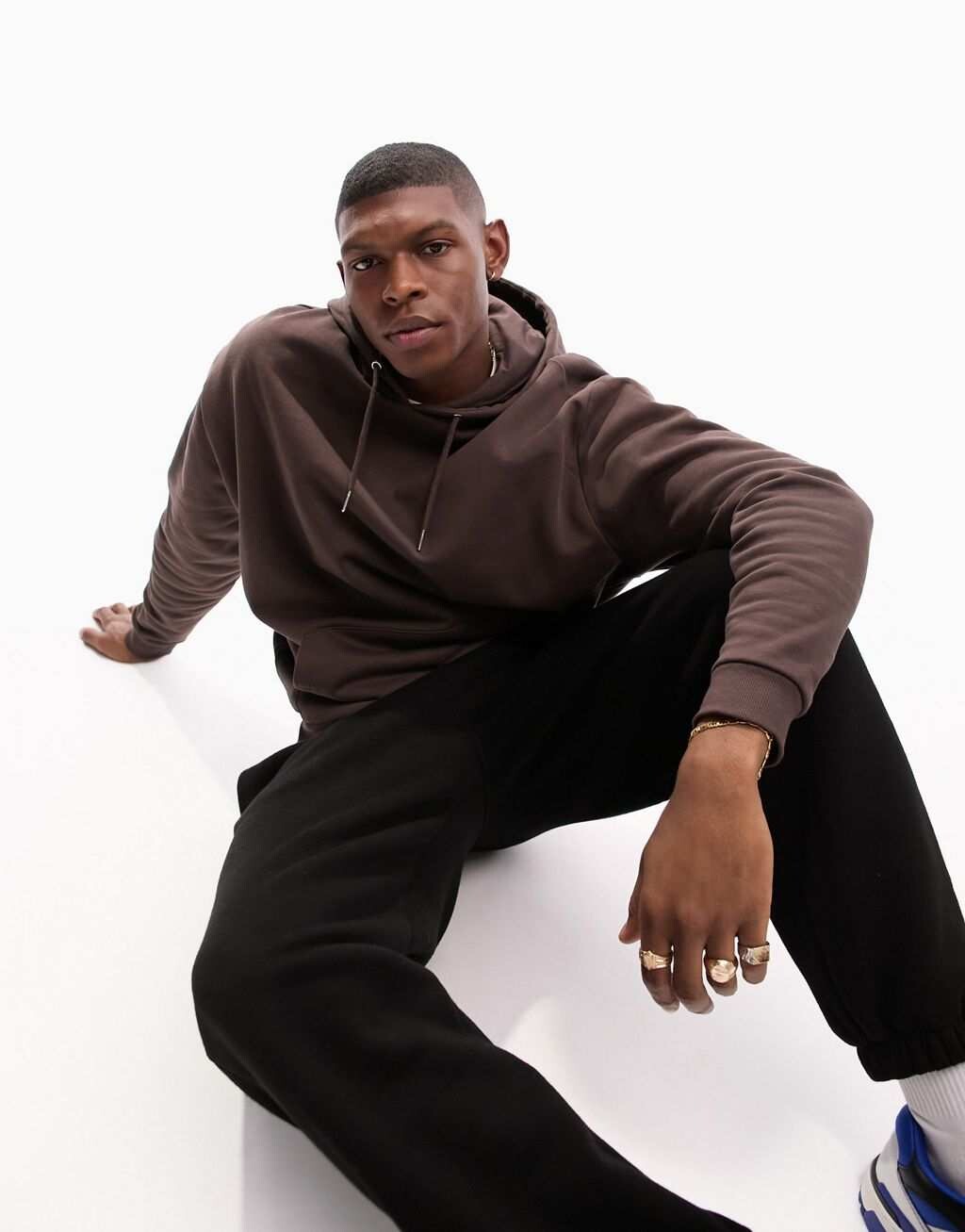 

Темно-коричневое худи оверсайз ASOS DESIGN