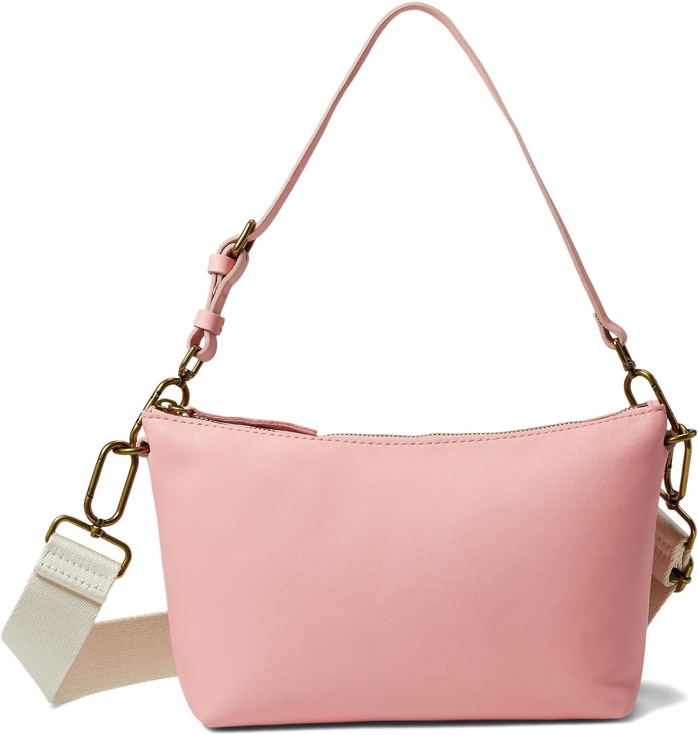 

Кожаная сумка через плечо с карабином Madewell, цвет Dried Blossom