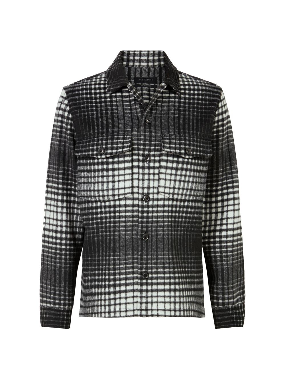 

Верхняя рубашка Bronxville в клетку AllSaints, черный