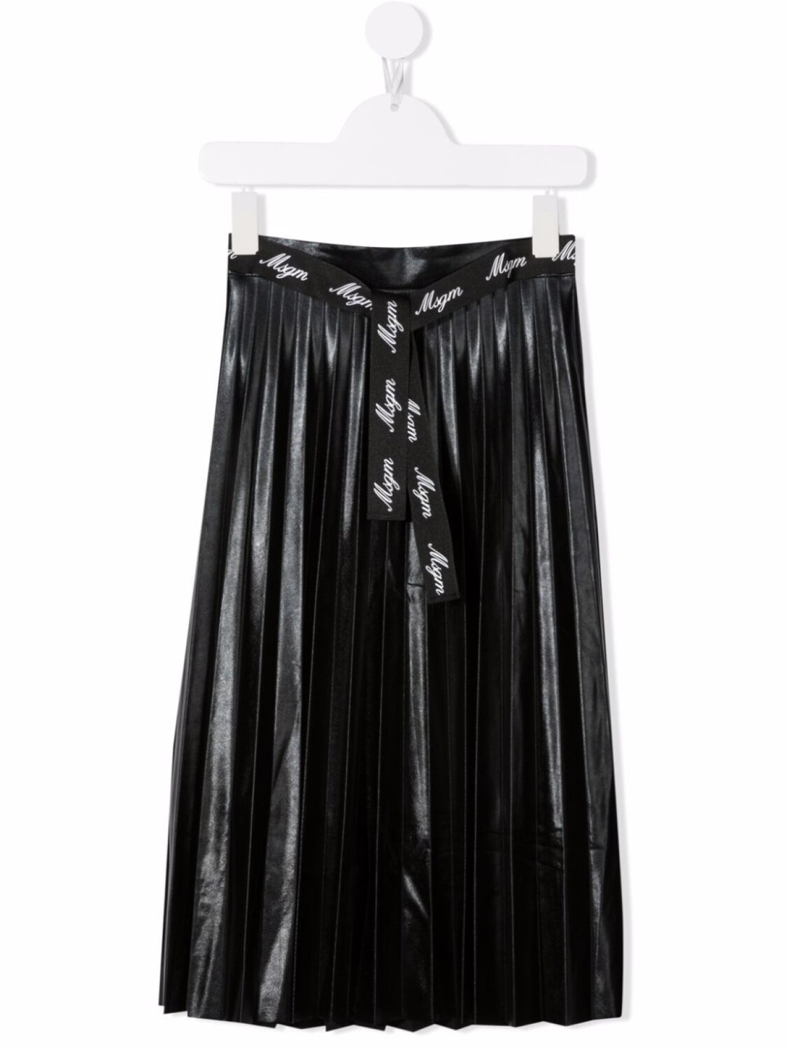

MSGM Kids плиссированная юбка с завышенной талией, черный