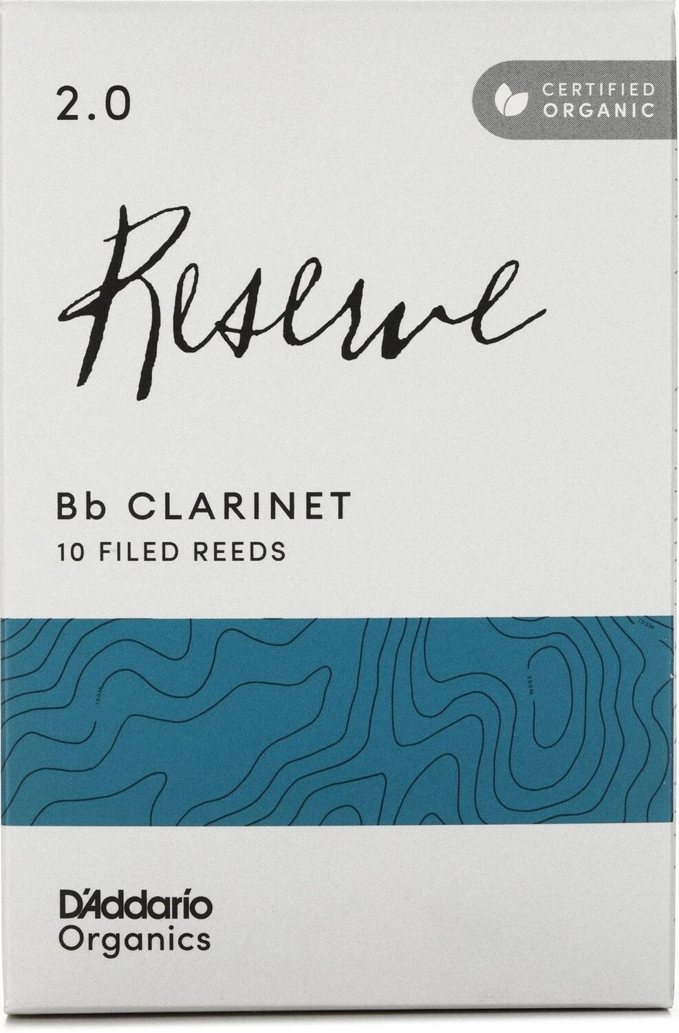 

Трости для кларнета D'Addario Organics Reserve Bb — 2,0 (10 шт. в упаковке)