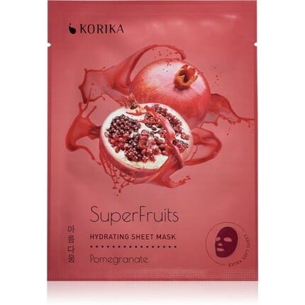 

KORIKA SuperFruits Pomegranate - Увлажняющая тканевая маска 25 г