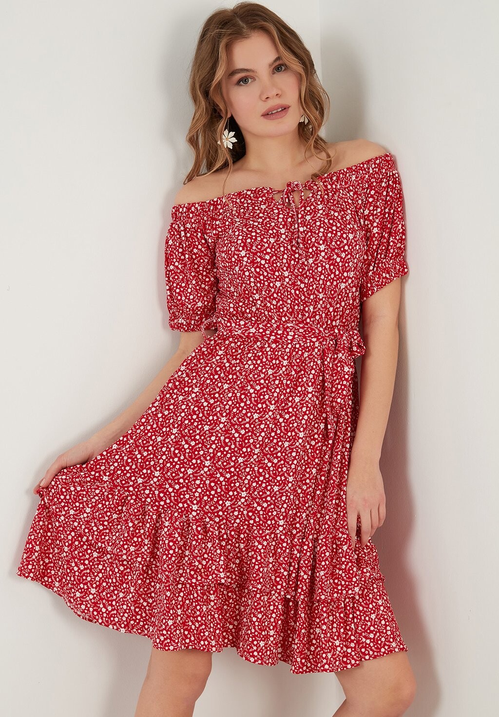 

Летнее платье Regular Fit LELA, красный