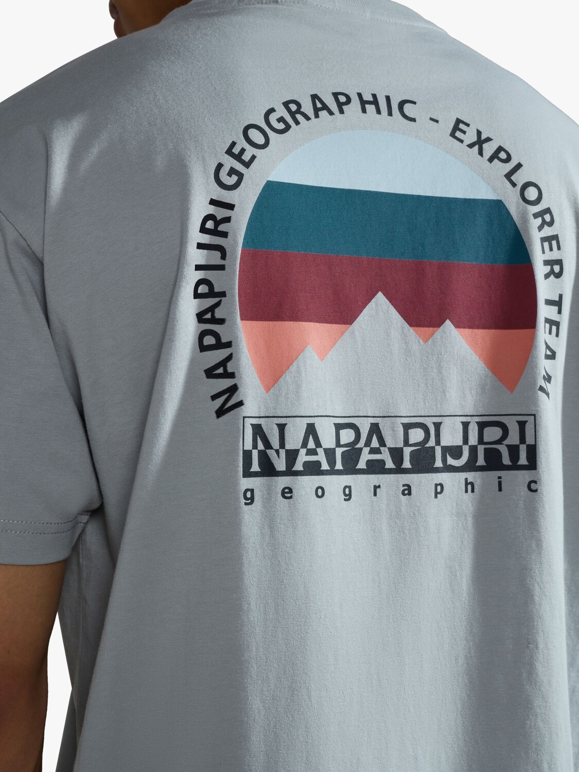 

Футболка с коротким рукавом Napapijri Telemark, серая, Серый