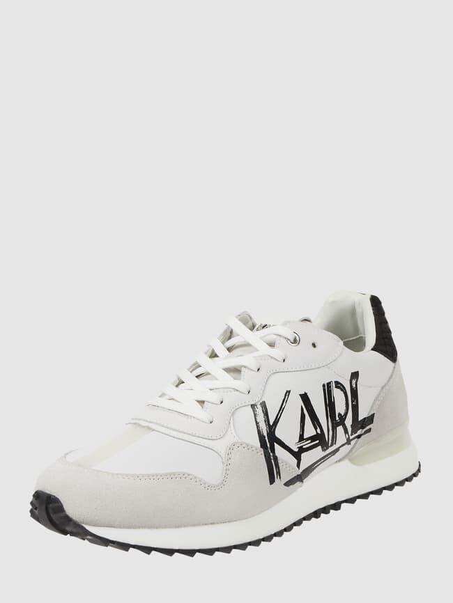 

Кроссовки из кожи модель "Велоситор" Karl Lagerfeld, белый