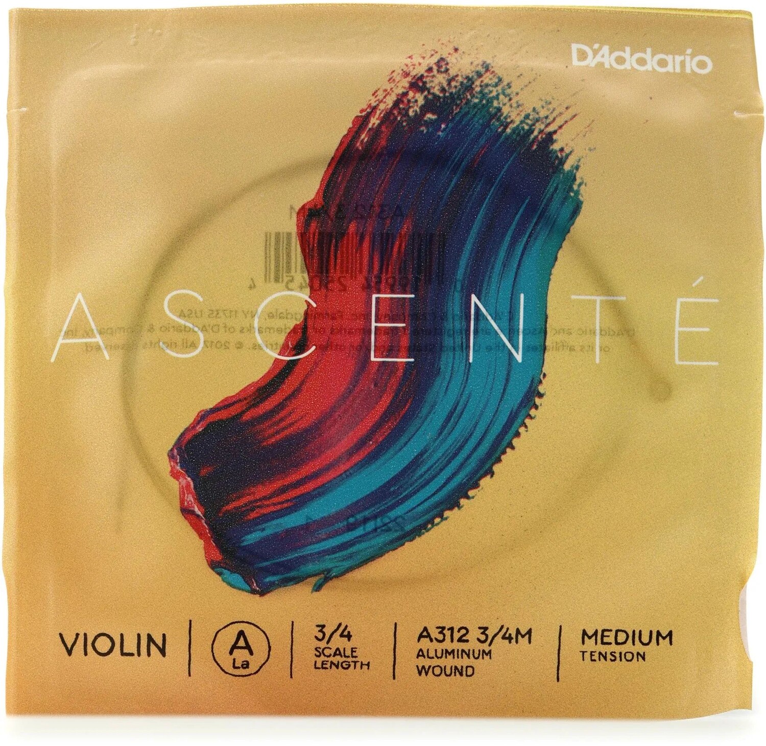 

D'Addario A312 Ascente Скрипка A Струна - размер 3/4, среднее натяжение