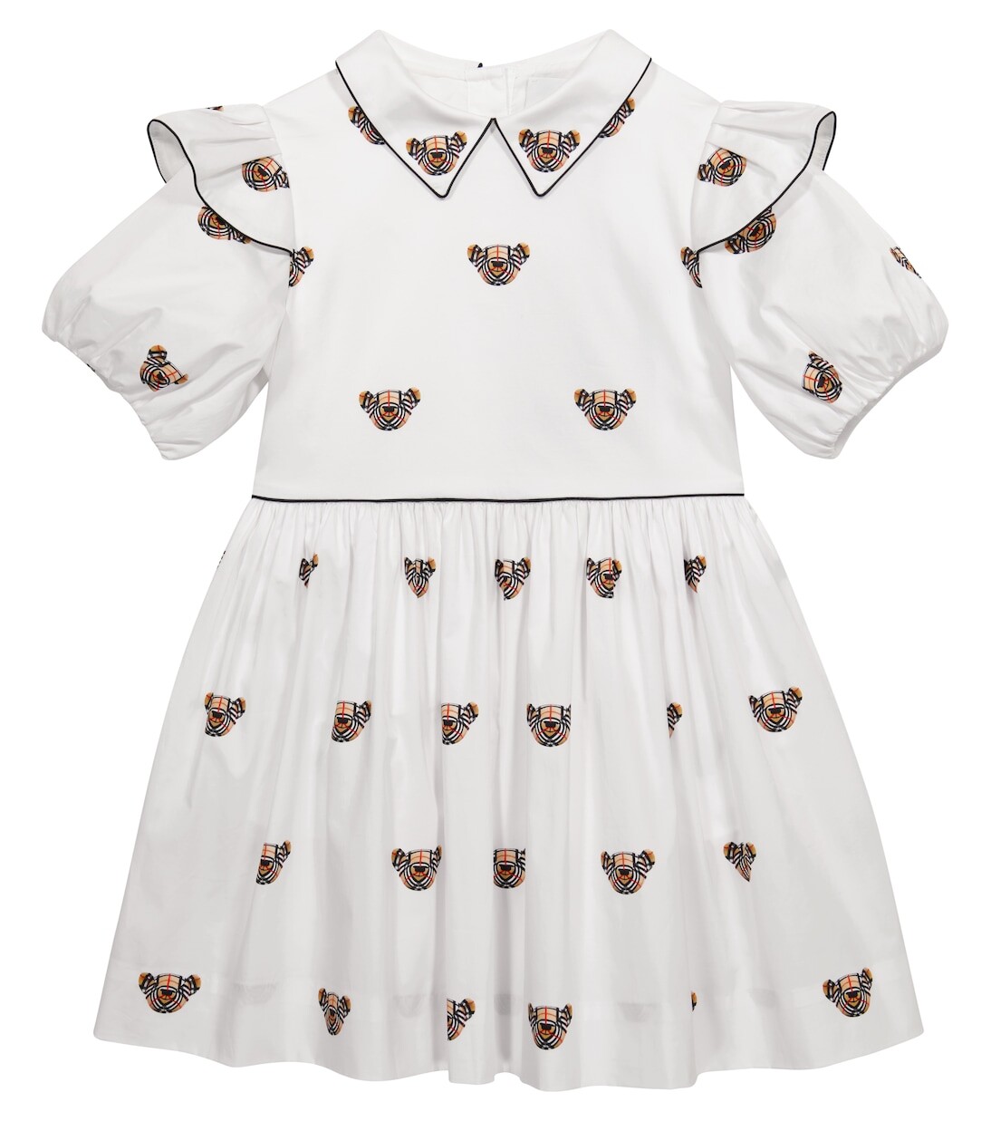 

Платье thomas bear из эластичного хлопка Burberry, белый