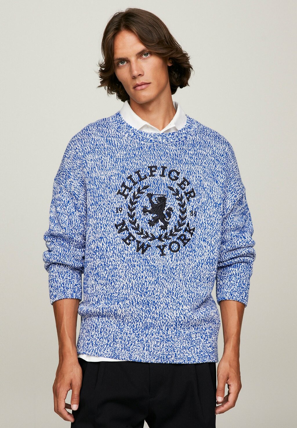 

Свитер Slub Mouliné Crew Neck Tommy Hilfiger, цвет ultra blue multi