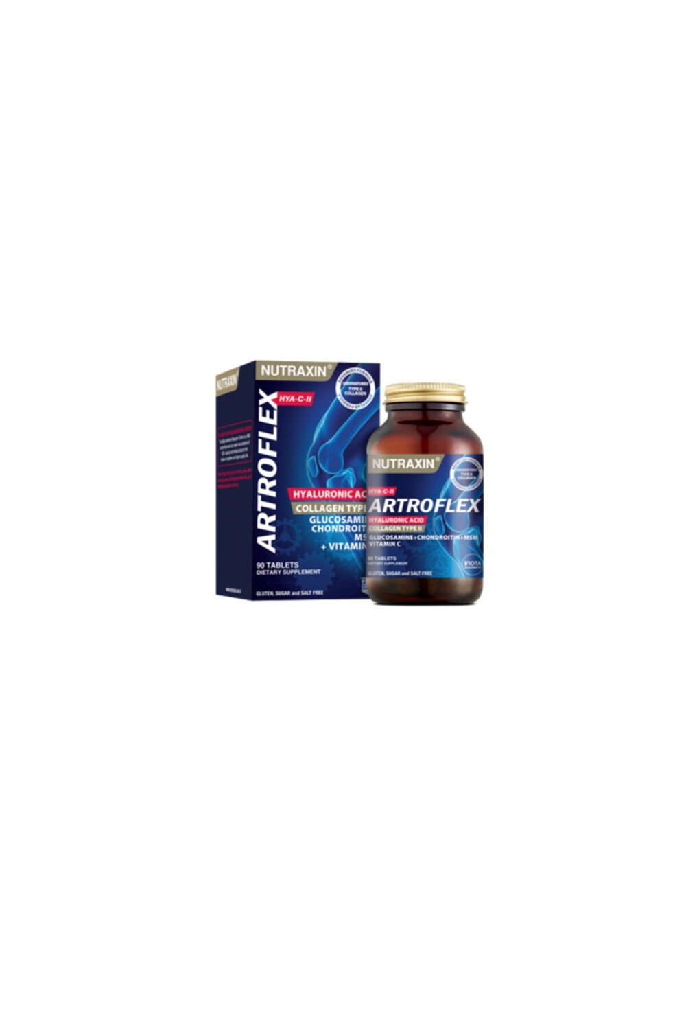

Nutraxin Artroflex Hya-c-ii 90 таблеток от болей в суставах, костях и мышцах