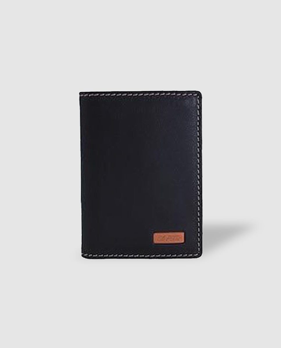 Коричневый кожаный кошелек на шесть карт El Potro, темно коричневый кожаный кошелек на шесть карт tommy hilfiger коричневый