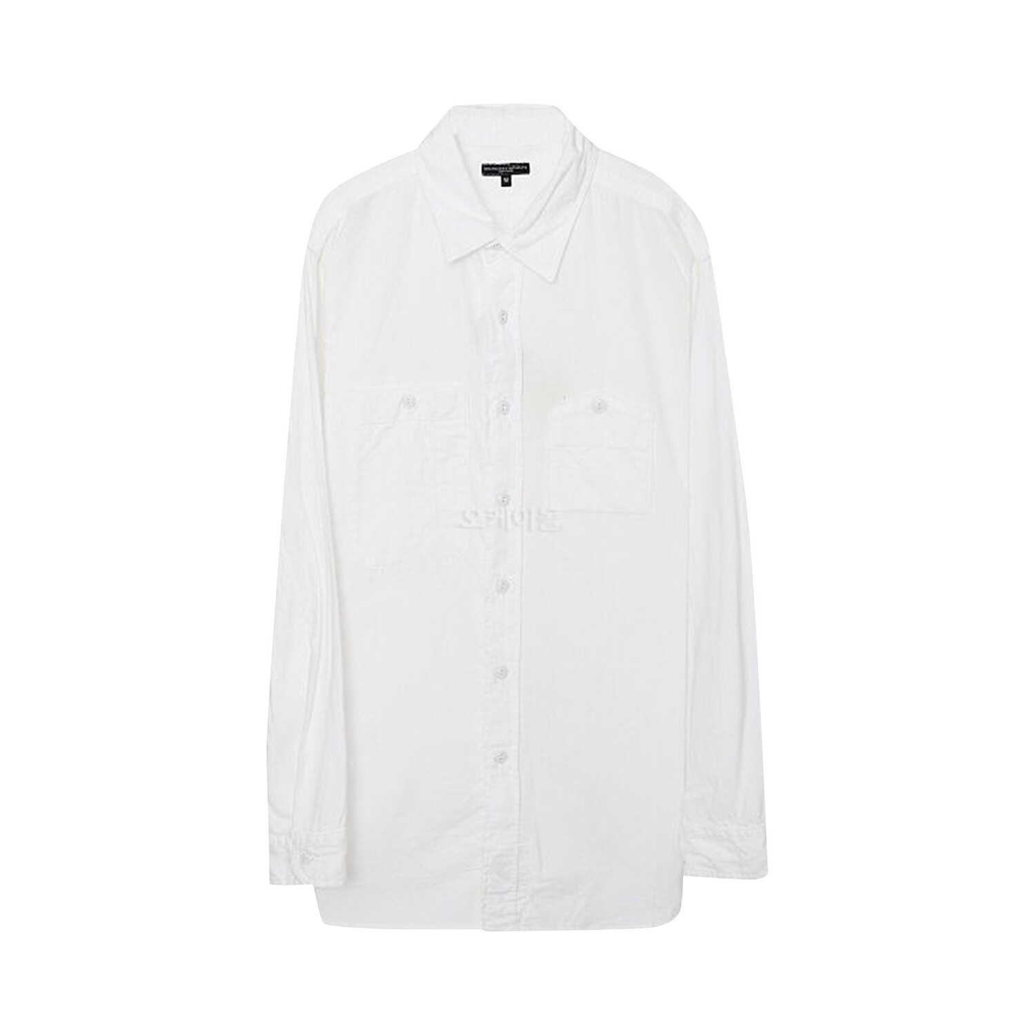 

Фланелевая рабочая рубашка Engineered Garments, цвет Белый