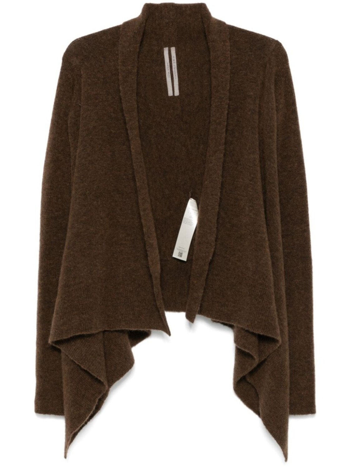 

Rick Owens кардиган средней длины с запахом, коричневый