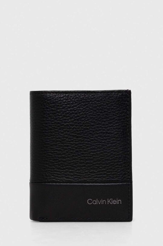 

Кожаный кошелек Calvin Klein, черный
