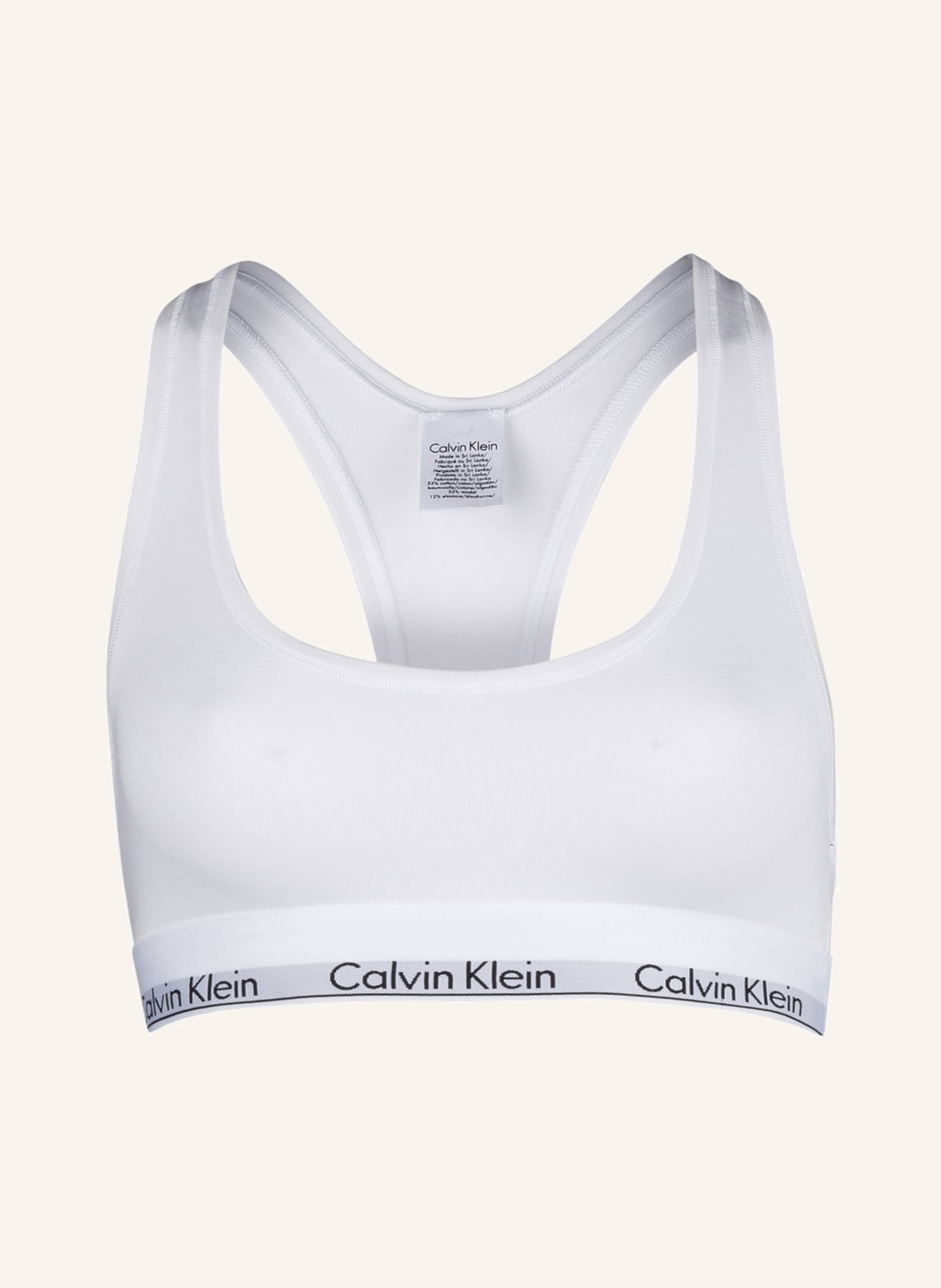 Бюстье Calvin Klein MODERN COTTON, белый бюстье calvin klein modern cotton оранжевый