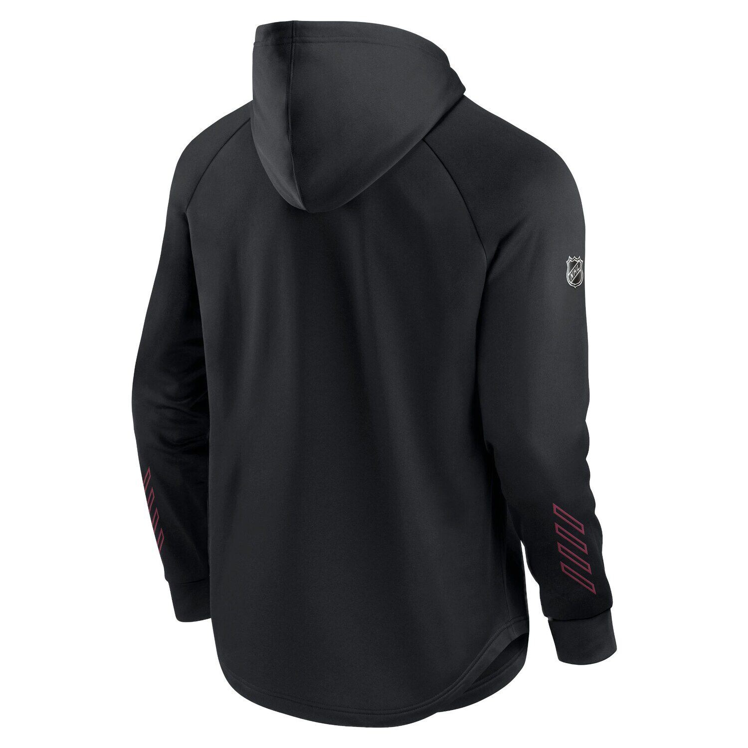 

Мужской фирменный черный пуловер с капюшоном Arizona Coyotes Authentic Pro Locker Room реглан Fanatics