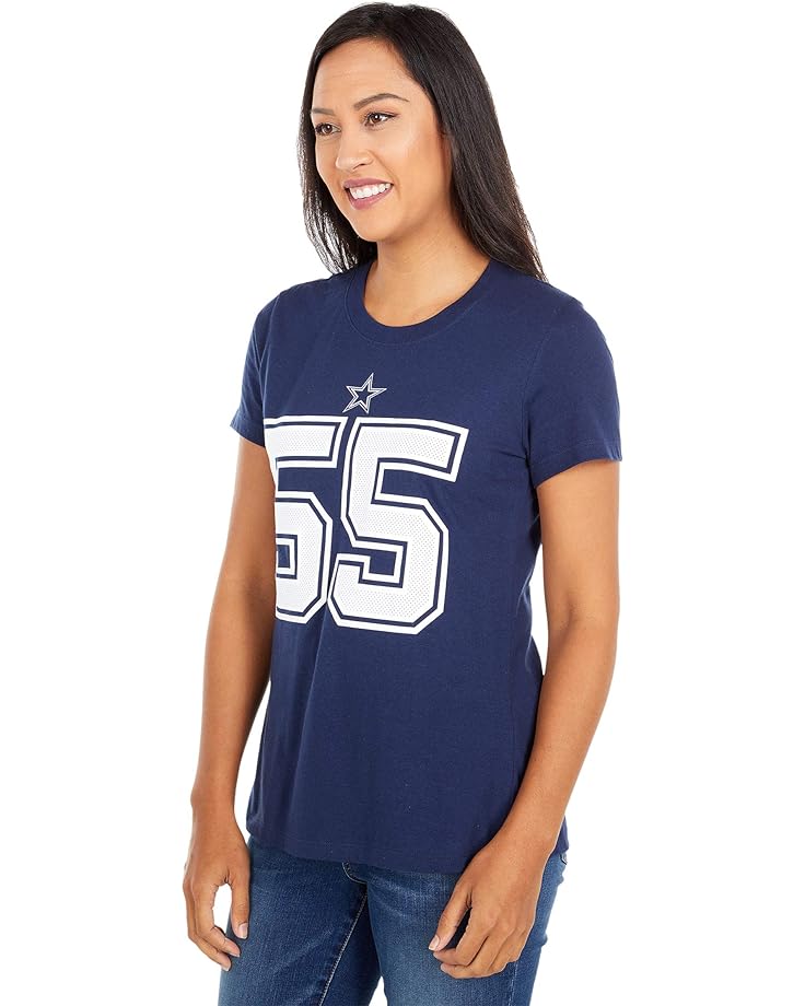 Футболка Dallas Cowboys Dallas Cowboys Nike Leighton Vander Esch #55 Tee, темно-синий customized women s stitch dallas american football jersey elliott lamb prescott vander esch e smith diggs sports fans jerseys