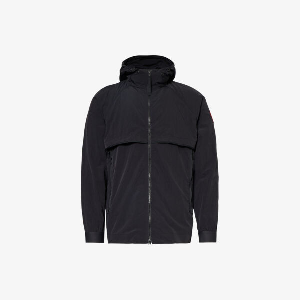 

Тканый пиджак свободного кроя с фирменной нашивкой Faber Canada Goose, черный