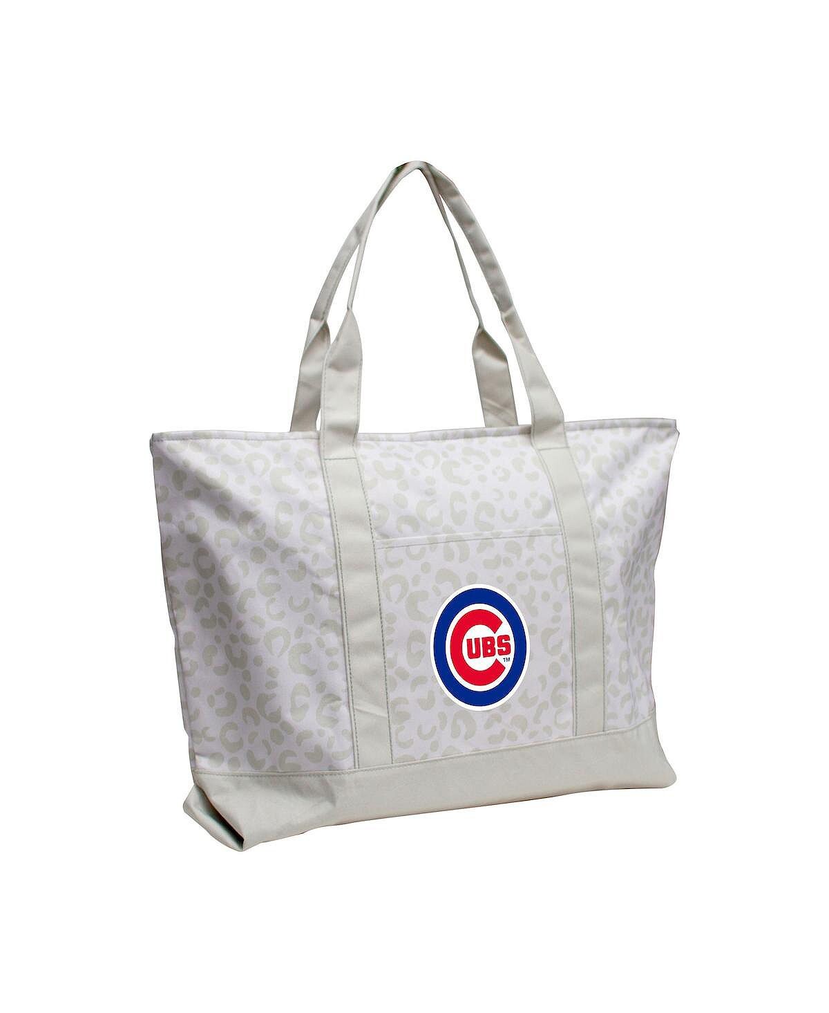 

Женская сумка-тоут с леопардовым принтом Chicago Cubs Logo Brands, серый