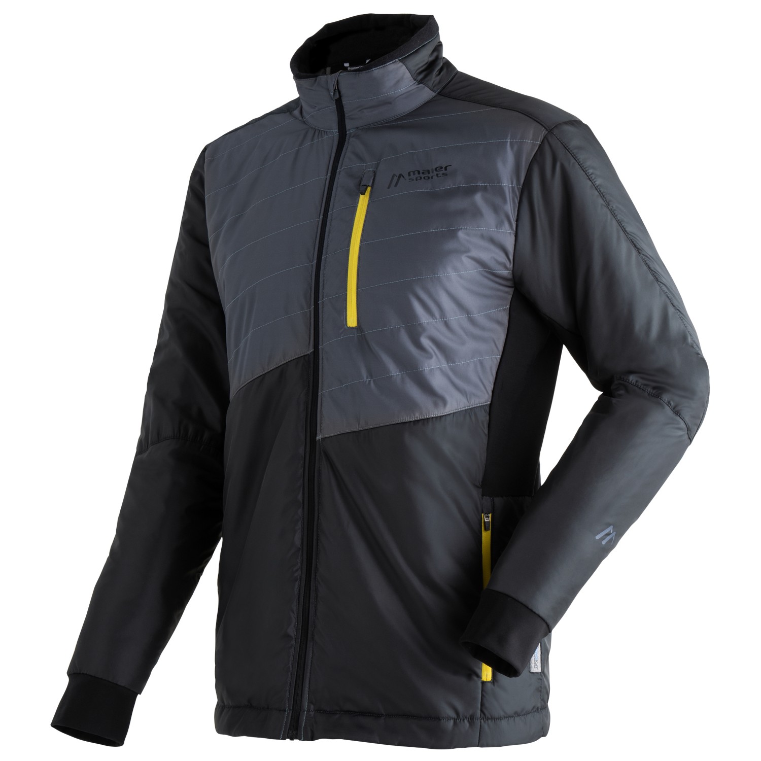 Куртка для беговых лыж Maier Sports Skjoma Wool, цвет Black/Ombre Blue
