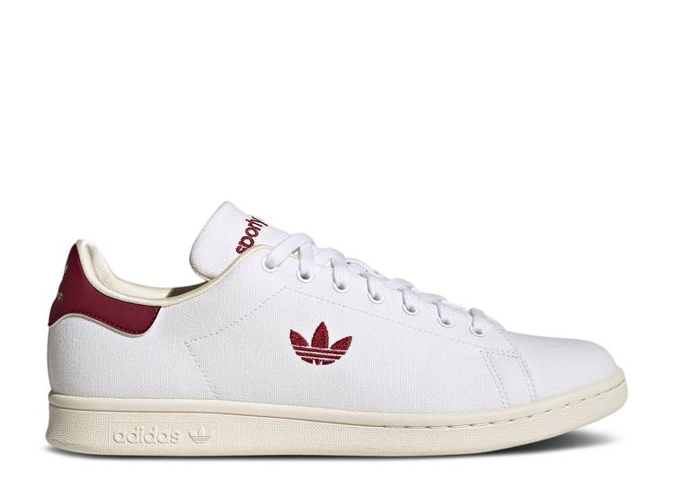 Кроссовки Adidas SPORTY & RICH X STAN SMITH 'WHITE COLLEGIATE BURGUNDY', белый кроссовки adidas x sporty