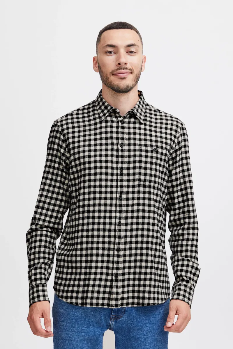 

Рубашка с длинными рукавами из смесового материала "BLEND BHShirt", черный