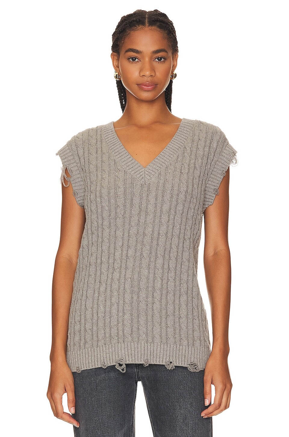 

Свитер Steve Madden Aiden Vest, цвет Heather Grey