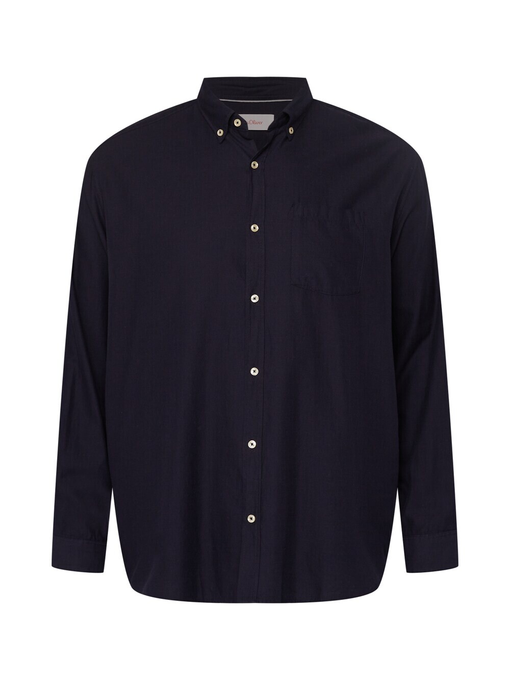 

Рубашка на пуговицах стандартного кроя s.Oliver Men Big Sizes, темно-синий