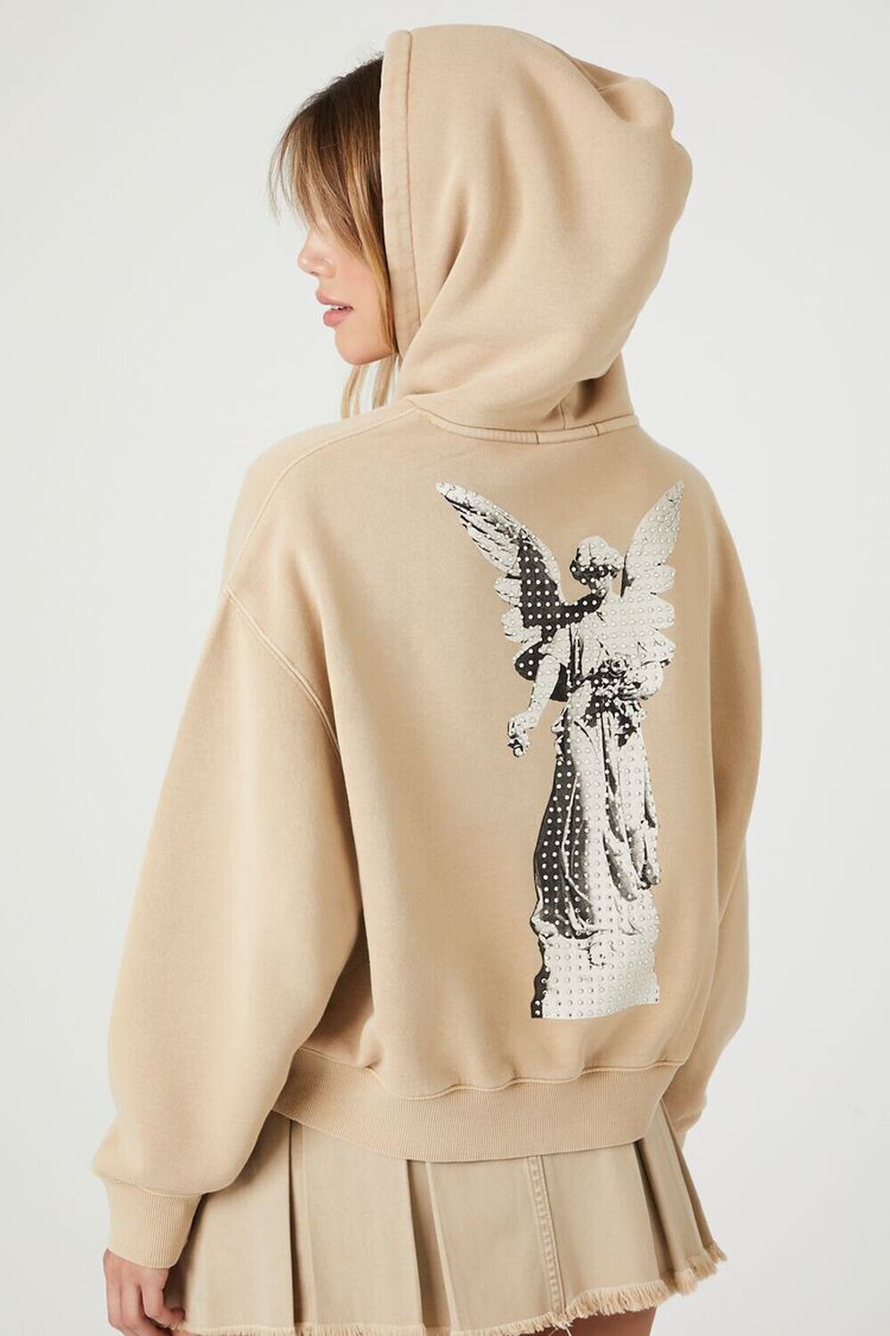 

Толстовка с рисунком ангела со стразами Forever 21